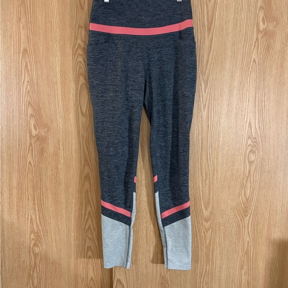 Tek Gear Charcoal and Pink Workout Leggings